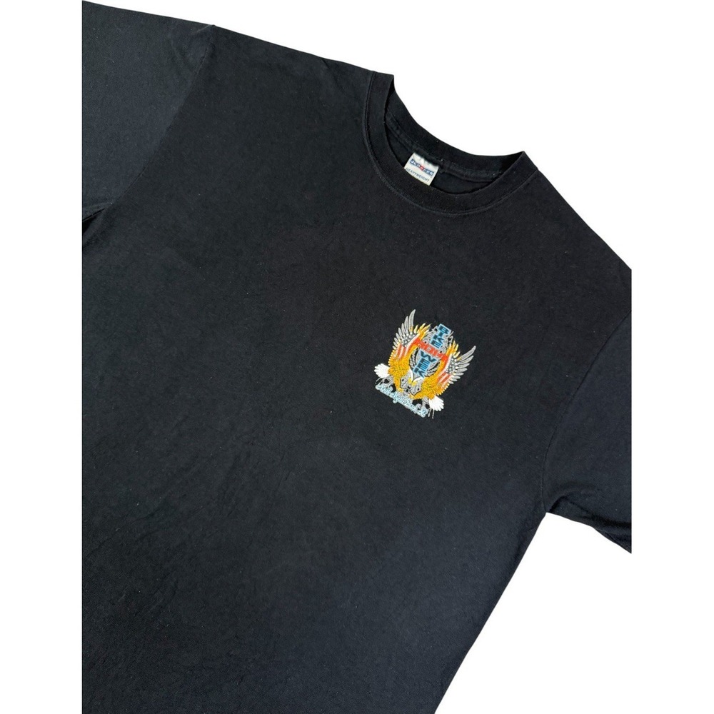 Jerzees Myrtle Beach Harley-Davidson‎ Eagle Graphic T-Shirt Black Men's XL